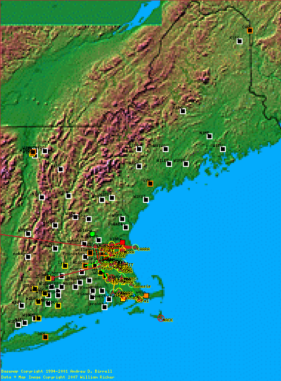 Map of whole NE DIV with 2004 FDs and EMA 2005/2006 FDs