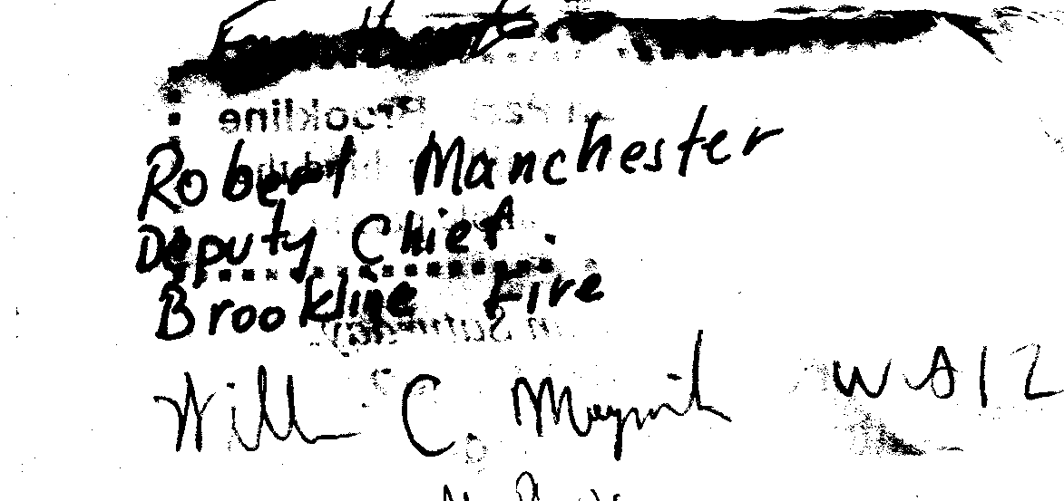 Visiting Chief Signature