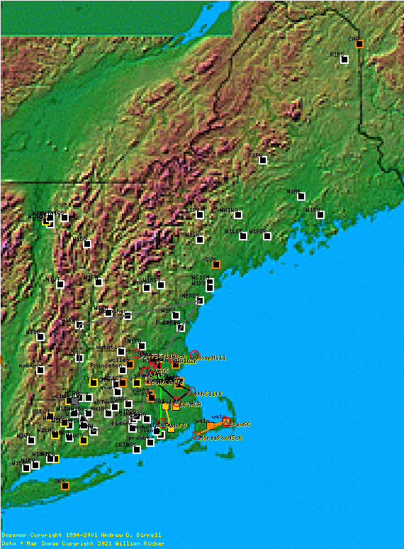 Map of whole NE DIV with historic FDs