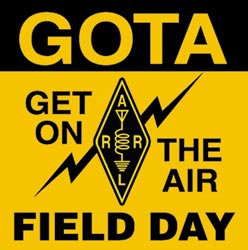 GOTA (Get On The Air) pin logo