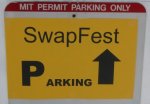 MIT Swapfest sign