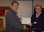 SSC certificate award to PART at CEMARC meeting