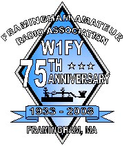 Framingham ARA 75th anniversary logo