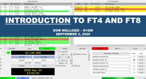 FT8 QSO on screen