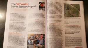 photo of KD1CY article "The SKYWARN Storm Spotter Program" in September 2021 QST