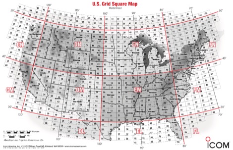 ham radio grid square locator map