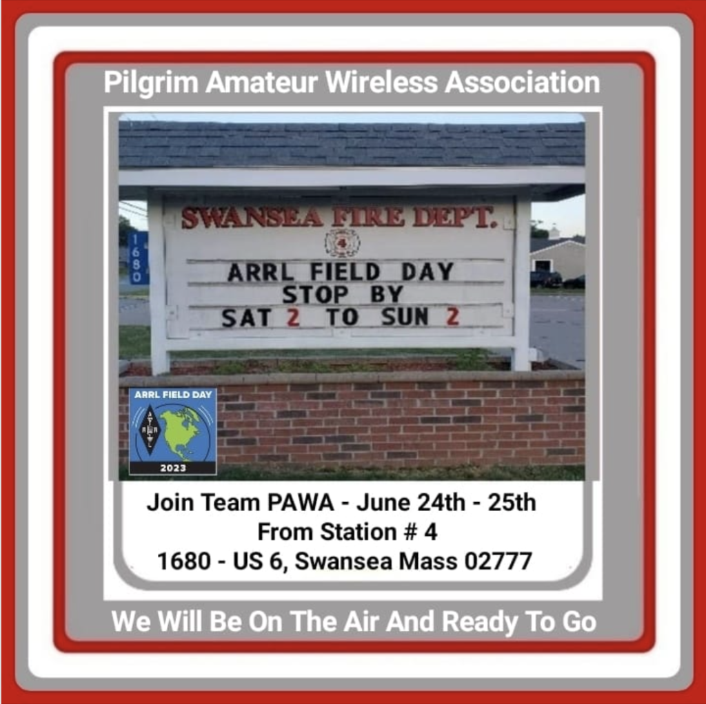 Pilgrim AWA Field Day post from Facebook