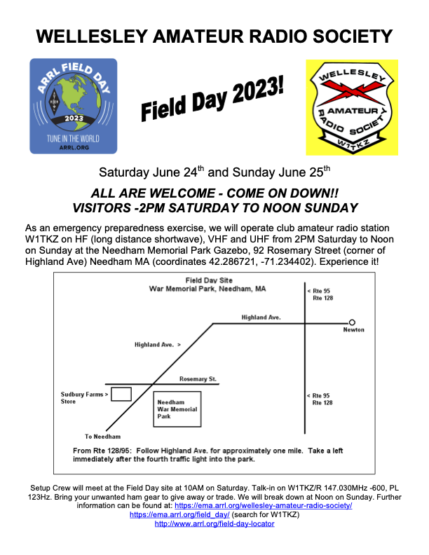 WARS Field Day poster