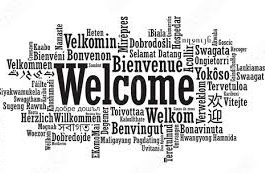 Welcome image in many languages
