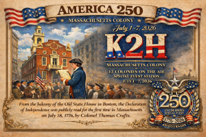 13 Colonies K2H 250 QSL